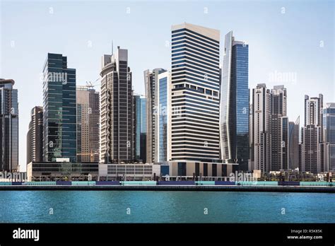 Dubai Business Bay Skyline Stock Photo - Alamy