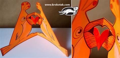 krokotak | Pop-Up Cards: ANIMALS IN LOVE