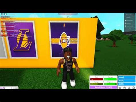 Lakers Basketball Court In Bloxburg - YouTube