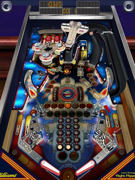 Screen shot of Pinball Arcade's virtual version of William's "Space Shuttle". This game is ...