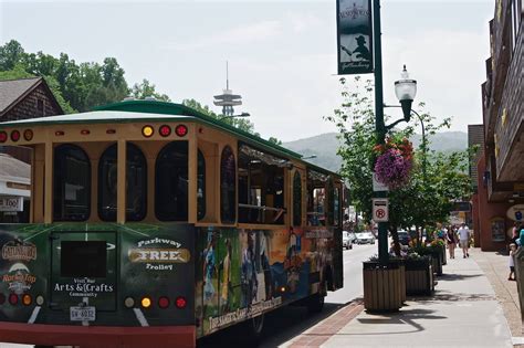 Trolley in Gatlinburg - part of our feature story: Gatlinburg or Pigeon Forge: Which is Best ...