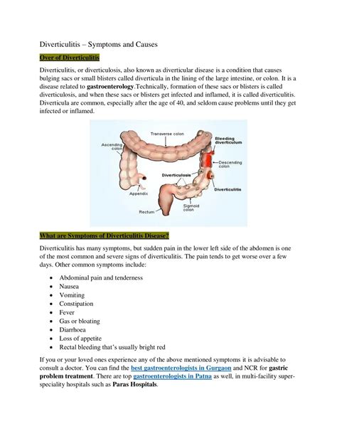 PPT - Diverticulitis – Symptoms and Causes PowerPoint Presentation ...