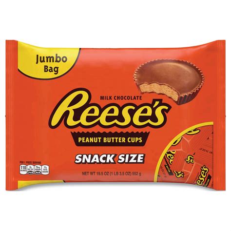 REESE'S, Milk Chocolate, 26 Items Per Pack, Candy - 807D58|40362 - Grainger