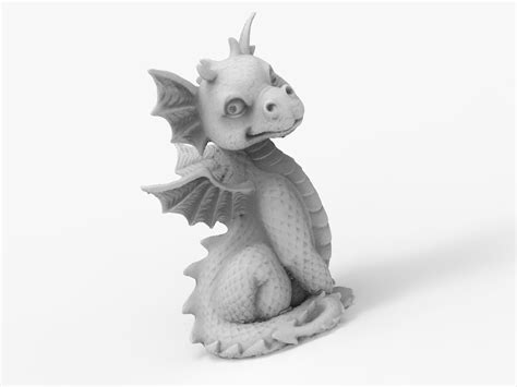 Cute Little Baby Dragon 3D print model | CGTrader