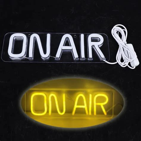 ON AIR NEON Sign On Off Recording Studio LED Lamp for Door Sign Wall Decor Light $13.50 - PicClick