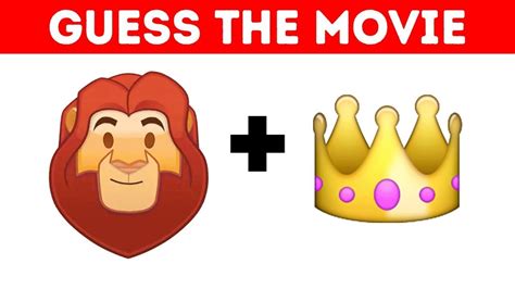 Disney Movie Quiz Guess The Emoji