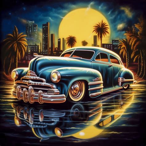 Chevrolet Fleetline Lowrider Chevy Bomb Car Wall Art Poster Printable Digital Download Svg Png ...