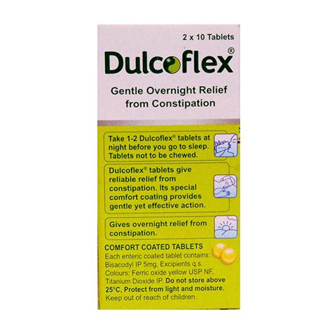 Dulcoflex Tablet 10'S : Price, Uses, Side Effects | Netmeds