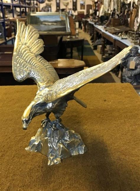 Vintage Brass Eagle Statue - Bruce of Ballater