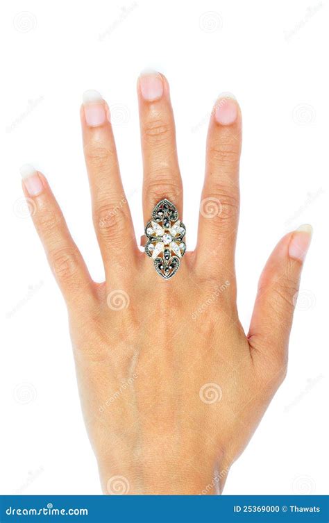 Engagement Ring In Hand Stock Photo - Image: 25369000