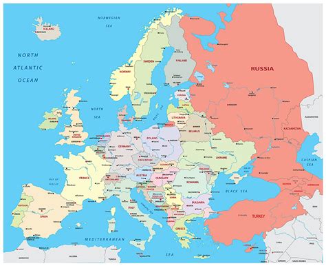 Europe Political Map Political Map Of Europe Worldatlas Zohal | The Best Porn Website