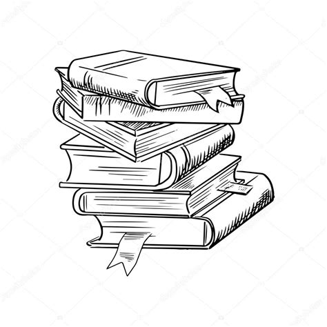 Stack Of Books Drawing at GetDrawings | Free download