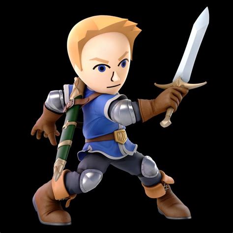 52. Mii Swordfighter | Super smash bros characters, Super smash bros, Smash bros