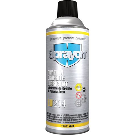 Sprayon LU204 Dry Film Graphite Lubricant, Aerosol Can | SCN Industrial