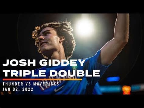 Josh Giddey YOUNGEST TRIPLE-DOUBLE IN NBA HISTORY (17 PTS, 13 REB, 14 ...