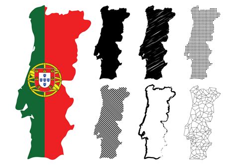 Portugal Map Set 154007 Vector Art at Vecteezy