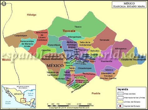 Mapa de Tlaxcala--Obtener el mapa Tlaxcala y saber sobre el Estado de ...