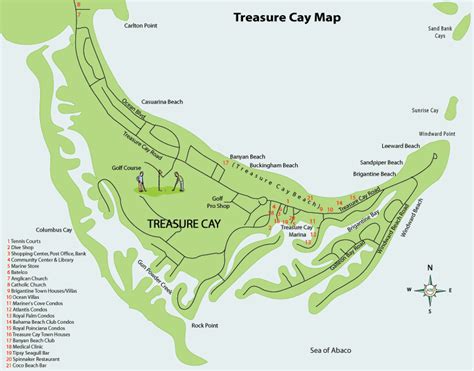 Treasure cay Map - treasure cay bahamas • mappery