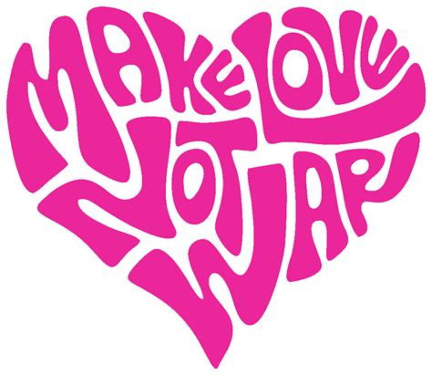 Make Love Not War - Vinyl Cut-out Sticker - Peace Resource Project