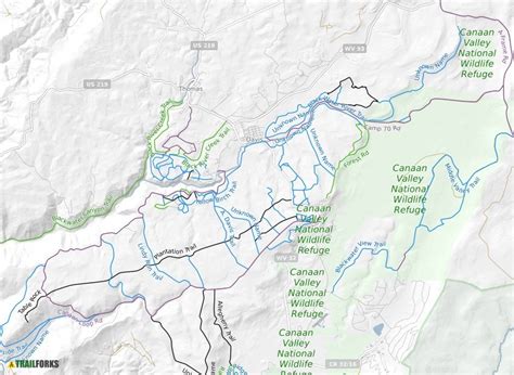 Canaan Valley Wv Map - Coreen Charlotta