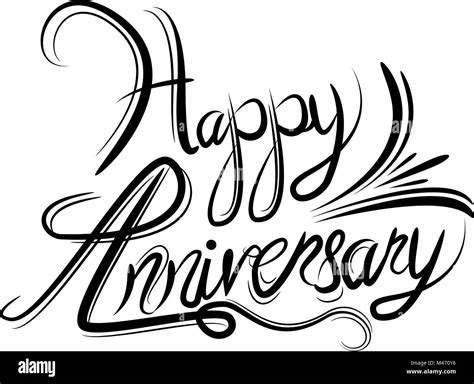 Happy Anniversary Clip Art Black And White