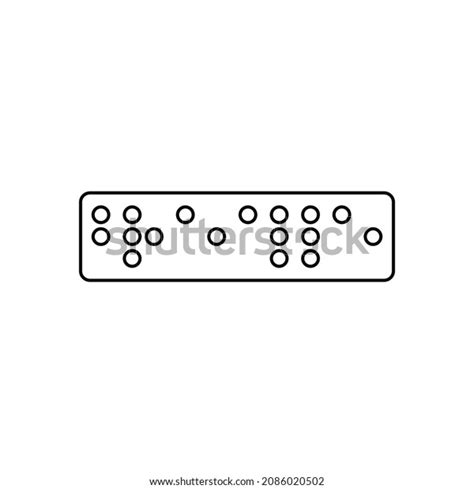 Braille Icon Reading Vector Disability Illustration Stock Vector (Royalty Free) 2086020502 ...