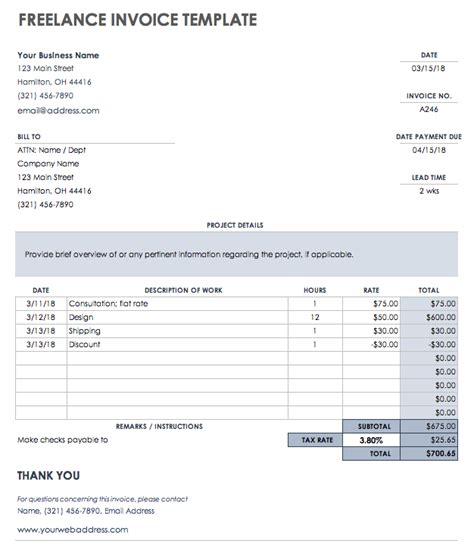 Download Photography Invoice Template Pdf Pictures * Invoice Template Ideas