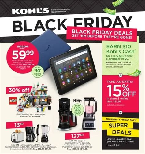 Kohl's Black Friday Sales (Just Released!!) - Saving Dollars and Sense