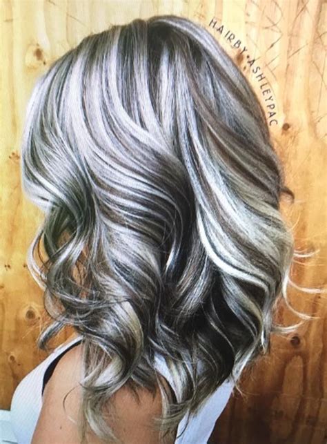 Pin by Darlene Brock on Gray hair | Silver hair color, Gray hair highlights, Grey hair color