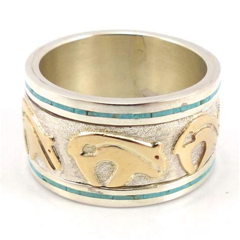 Gold on Silver "Spinner" Ring – Garland's Indian Jewelry