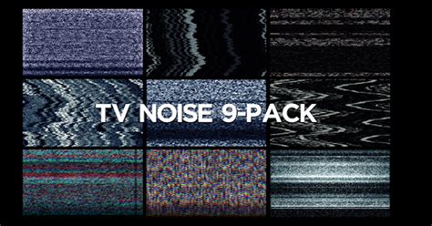 TV Noise 9-Pack, Backgrounds Motion Graphics ft. analog & channel ...