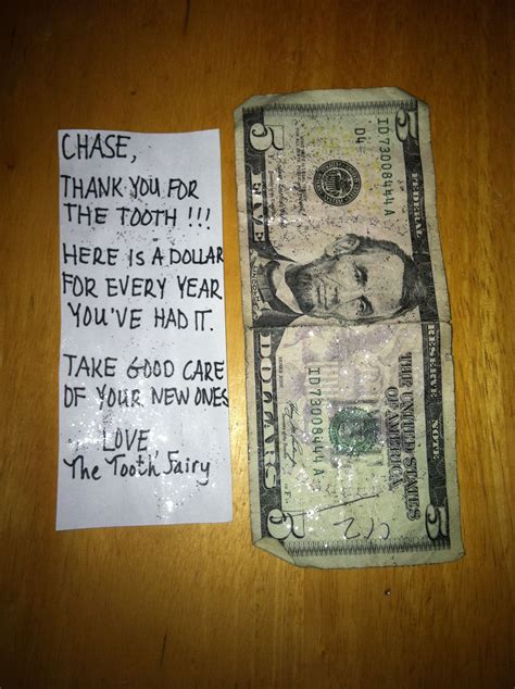 a one hundred dollar bill is next to a note that says chase, thank you ...