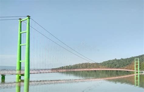 Pedestrian Hanging Bridge for Nature Lovers at Laknavaram in Telangana Stock Image - Image of ...