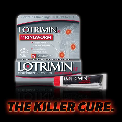 LotriminAF Ringworm Cream, Clotrimazole 1 Percent, Clinically Proven Effective Antifungal ...