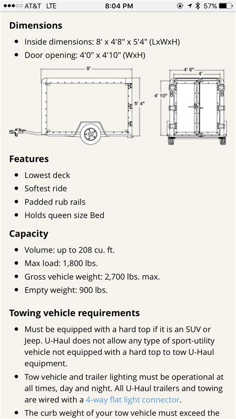 Towing U-Haul 5'x8' - AudiWorld Forums