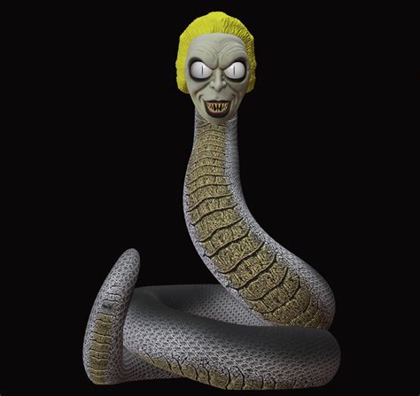 STL file Beetlejuice Snake 2x1 halloween special 🐍・3D printable model ...