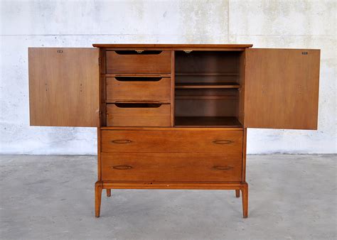 SELECT MODERN: Mid Century Modern Highboy Dresser / Gentleman's Chest of Drawers