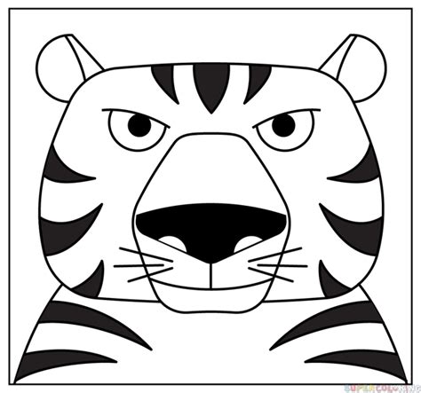 How to draw a tiger portrait | Step by step Drawing tutorials