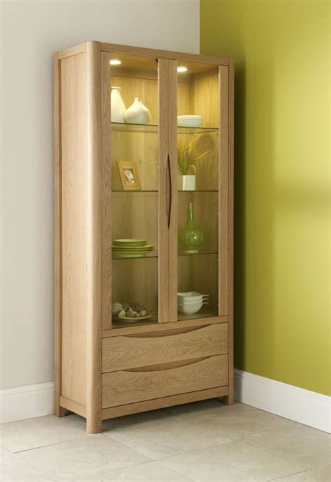 Helsinki Tall Display Cabinet from Dansk | Glass cabinets display, Display cabinet, Oak display ...