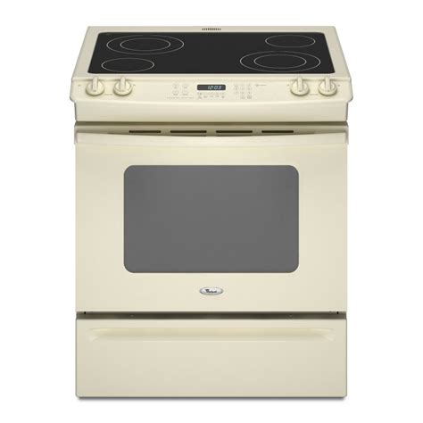 Whirlpool 30-Inch Smooth Surface Slide-In Electric Range (Color: Bisque) at Lowes.com