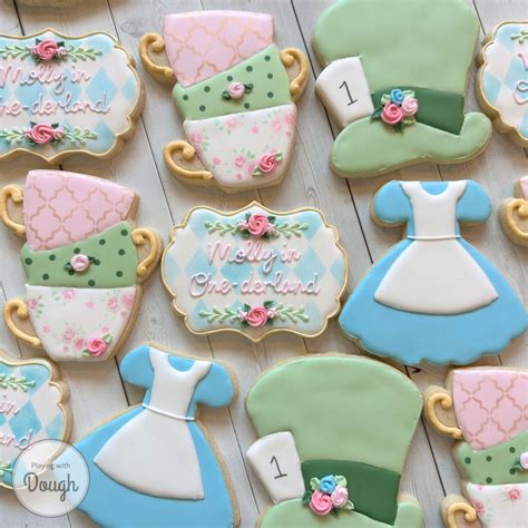 Alice In Wonderland Cookies — Playing with Dough