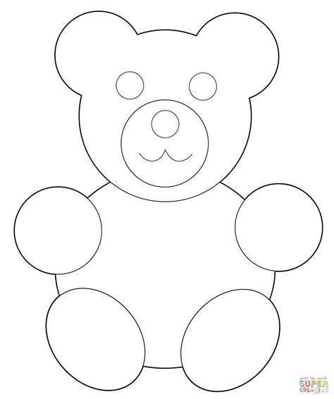 Simple Teddy Bear Drawing at GetDrawings | Free download