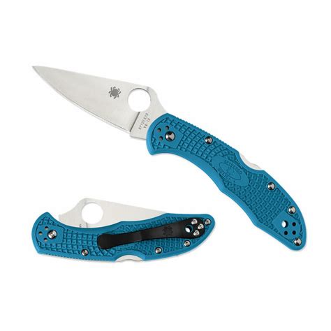 Spyderco Delica 4, Blue FRN, Flat Ground VG-10