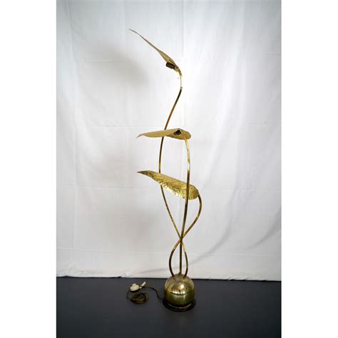 Vintage Italian Brass 3-Arm Floor Lamp by Tommaso Barbi 1970