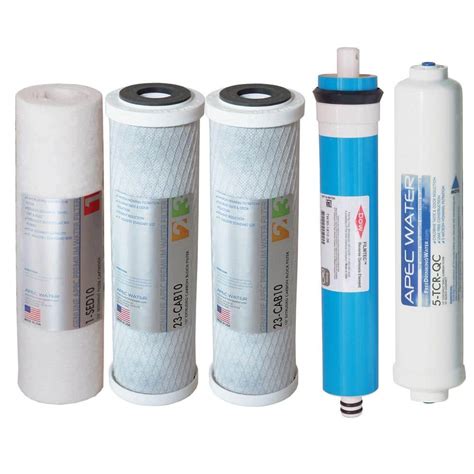 EcoPure Replacement Filter Pack for Reverse Osmosis Water Filtration ...