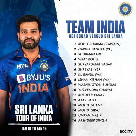 India Vs Sri Lanka 2024 Squad Bcci - Kippy Merrill