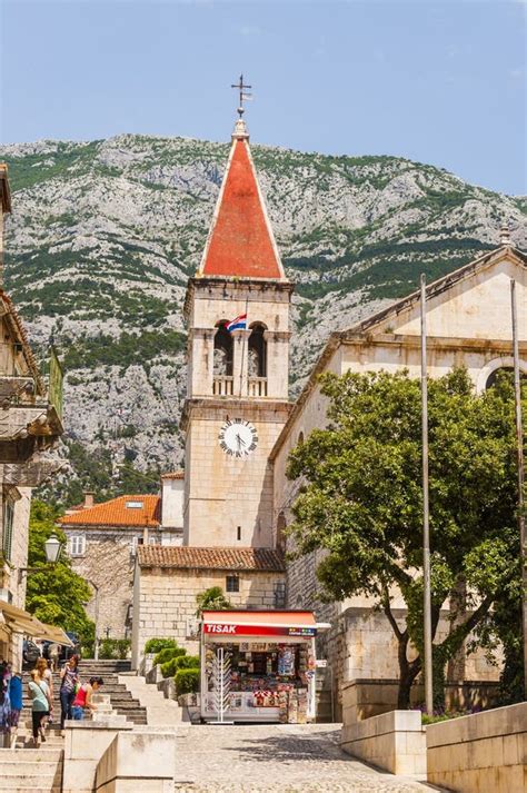 The Old Town Of Makarska, Croatia, Live Street View Editorial Photo ...