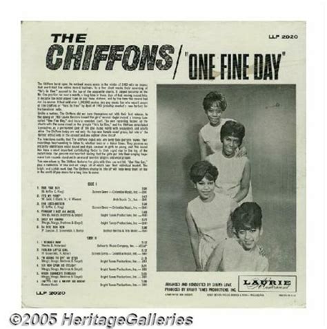 Chiffons "One Fine Day" LP Laurie 2020 Mono (1963