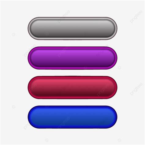 4 Blank Button For Web And Mobile Vector, Blank Button, Button For Web And Mobile, Web PNG and ...