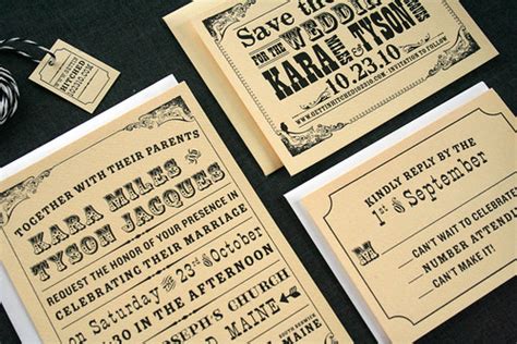 Typography Inspired Wedding Invitations | things are better … | Flickr